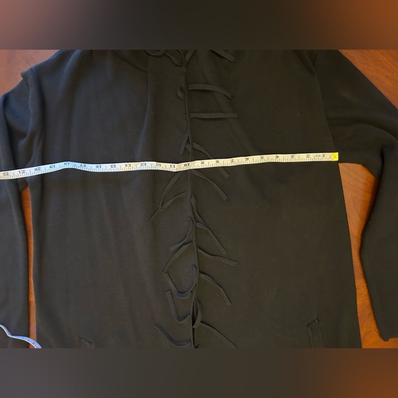 Black jacket with fringes oversize💜💜💜 - Picture 8 of 15